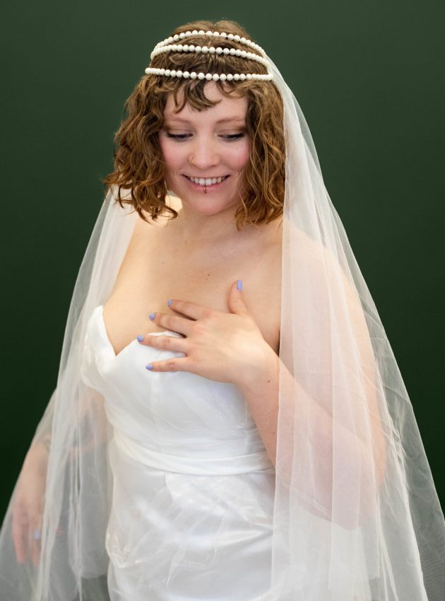 Hochzeitskleid mit Schleier