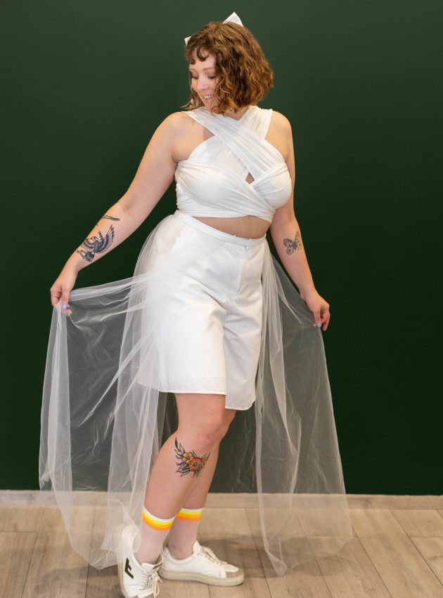 Überrock aus Softtüll