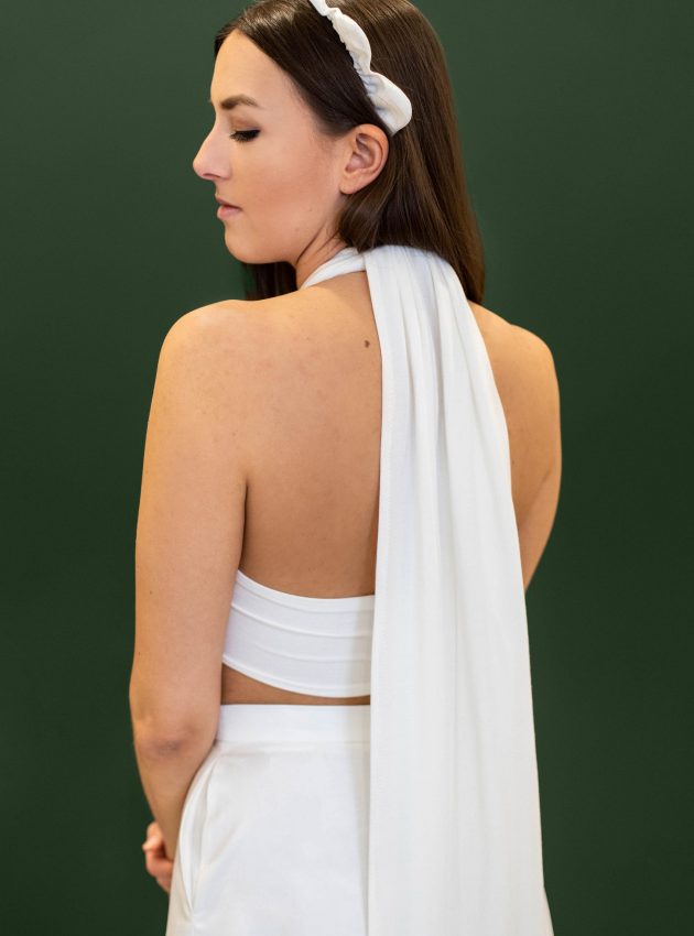 rückenfreies Brauttop